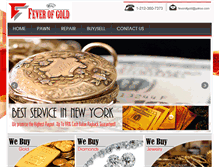 Tablet Screenshot of feverofgold.com